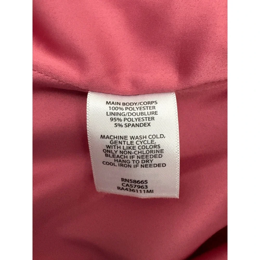 Rachel Parcell Long Sleeve Shirtdress Size L Pink Cheetah Animal Print Tie Waist - Picture 11 of 11